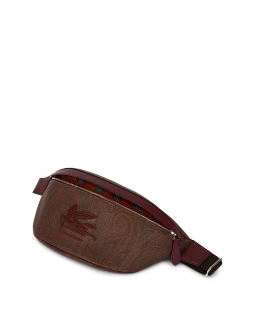Etro Brown Pegaso-embroidered Paisley Belt Bag for men