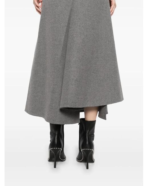 JNBY Gray Asymmetric Skirt