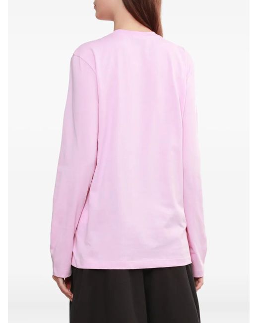MSGM ロゴ ロングtシャツ Pink