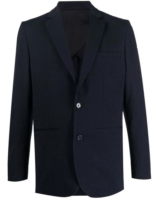 Orlebar Brown Blue Fitted Single-Breasted Button Blazer for men