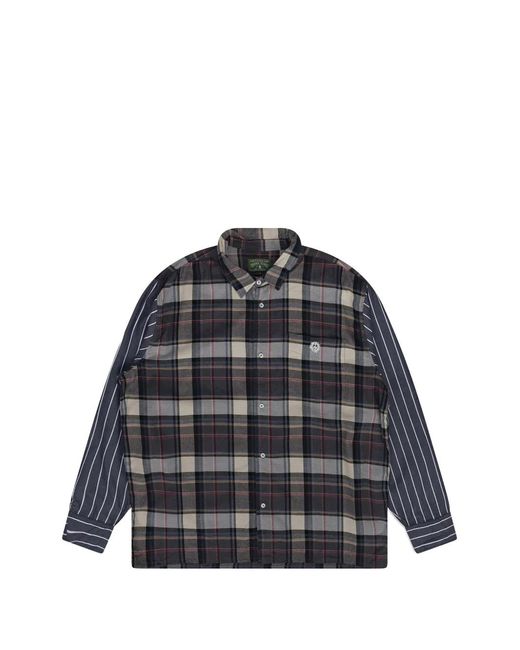 DENIM TEARS Black Check-Pattern Shirt for men
