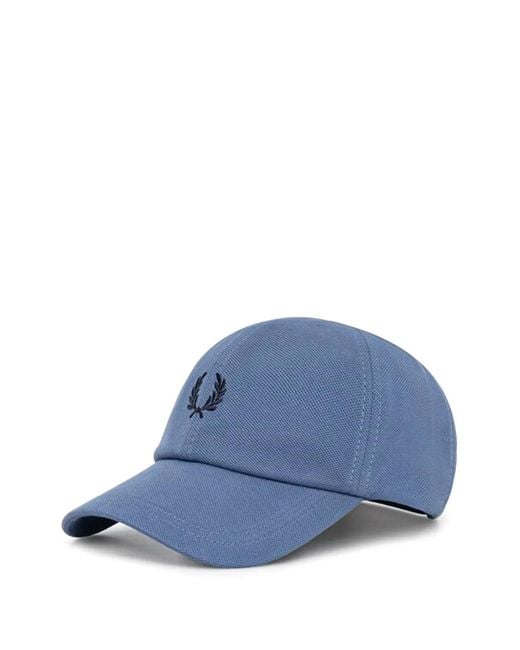 Fred Perry Blue Casquette À Logo Brodé