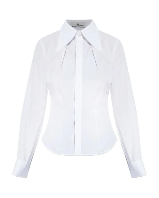 Camicia Con Ricamo di Vivienne Westwood in White