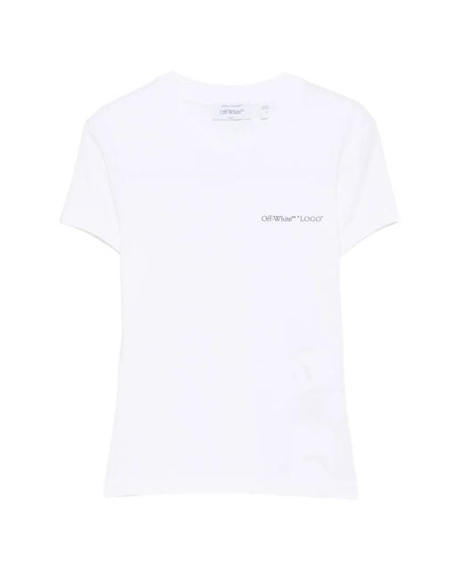 Off-White c/o Virgil Abloh White Logo-Print Short-Sleeve T-Shirt