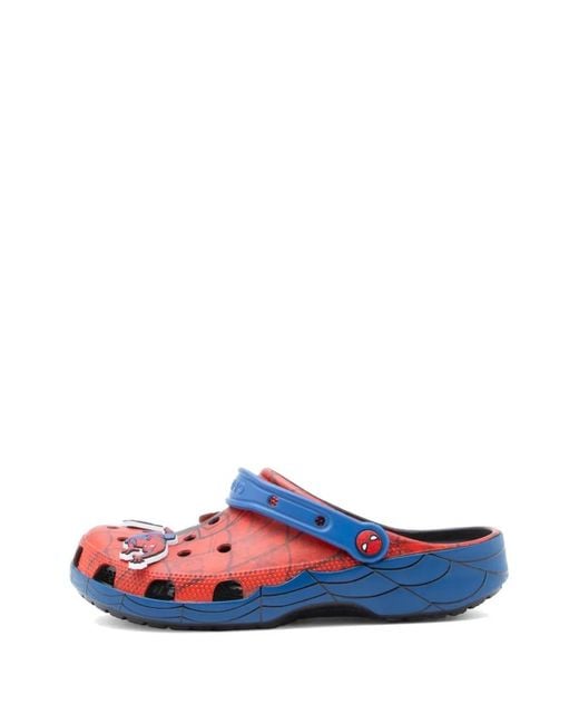 CROCSTM Blue Spiderman Web Classic Clogs for men