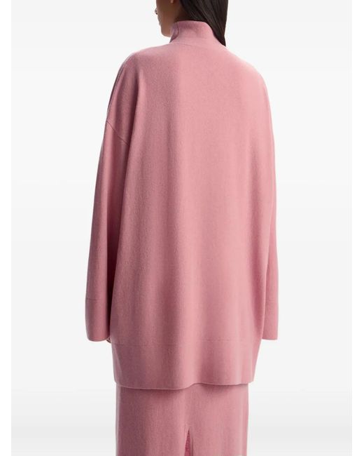 12 STOREEZ Pink Button-Detail Cardigan