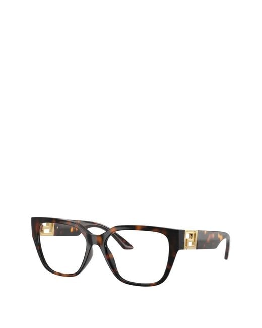 Versace Black Lunettes De Vue Greca Maxi À Monture Papillon