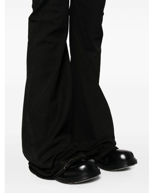 Jeans Bootcut In Denim di Rick Owens in Black