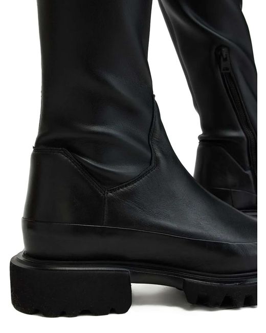 AllSaints Black Leona Boots