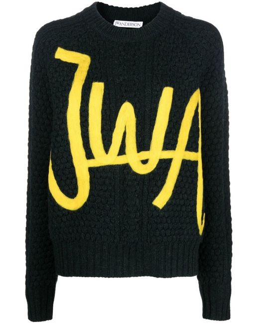 J.W. Anderson Green 'jwa' Cable-knit Sweatshirt