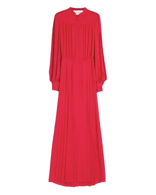 Valentino Garavani Red Silk Georgette Gown