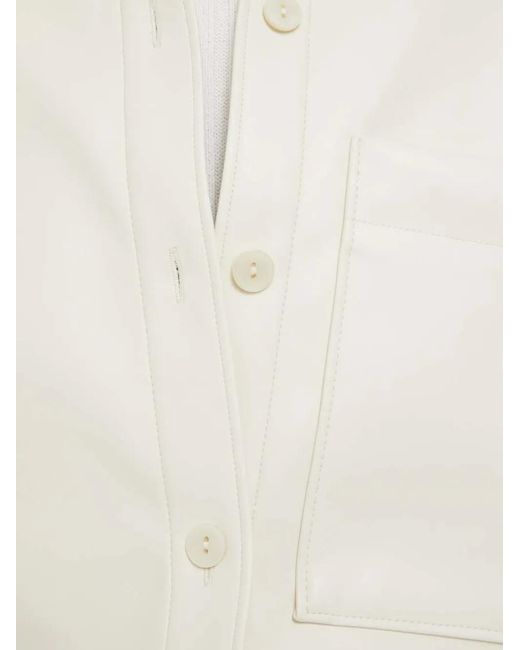 Abercrombie & Fitch White Buttoned Chest-Pocket Shirt