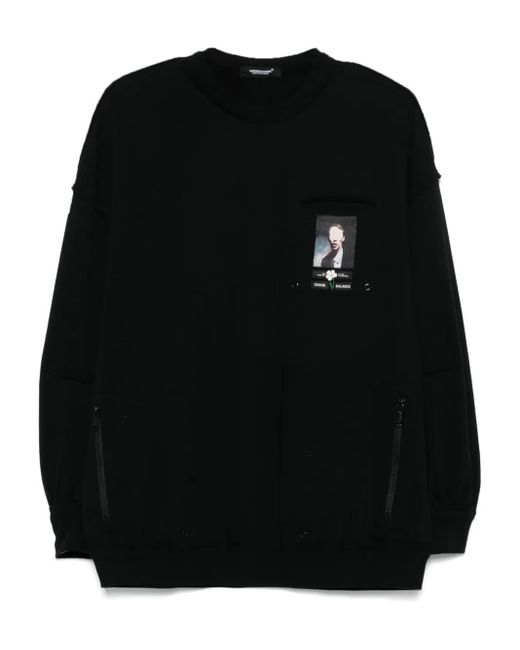 Undercover Sweater Met Patch in het Black voor heren