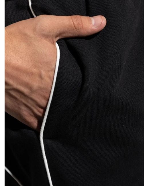Fear Of God Black Side-Stripe Drawstring Sweatpants for men