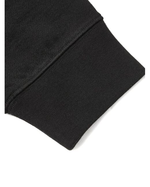 Shanghai Tang Black Logo-Detail Hoodie