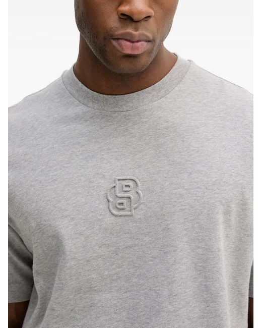 Boss Gray Logo T-Shirt for men