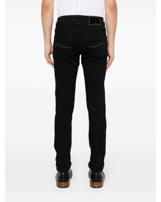 Jacob Cohen Black Nick Slim-Fit Jeans for men