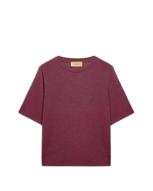 Momoní Purple Iora Short-Sleeves Crew-Neck T-Shirt