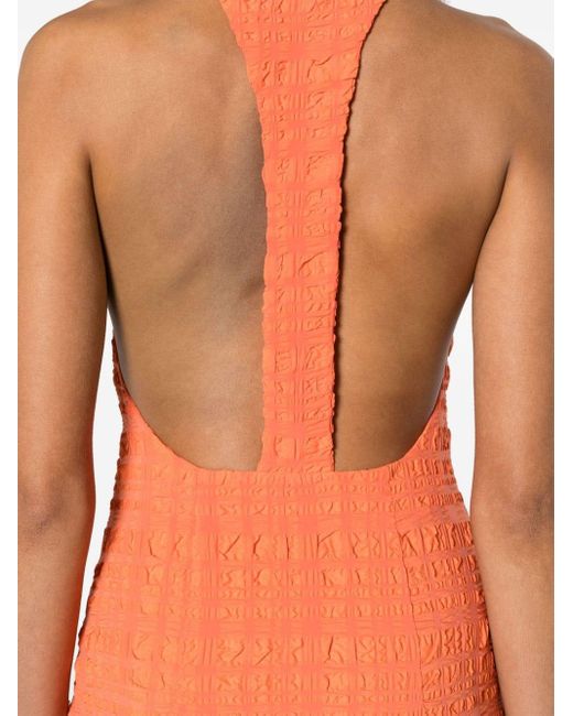 Nanushka Orange Sterre Midi Dress