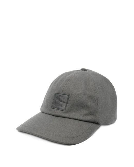 Stone Island Baseballkappe mit Logo-Schild in Gray für Herren