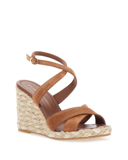 Stuart Weitzman Natural Alyssa Wedge Sandals