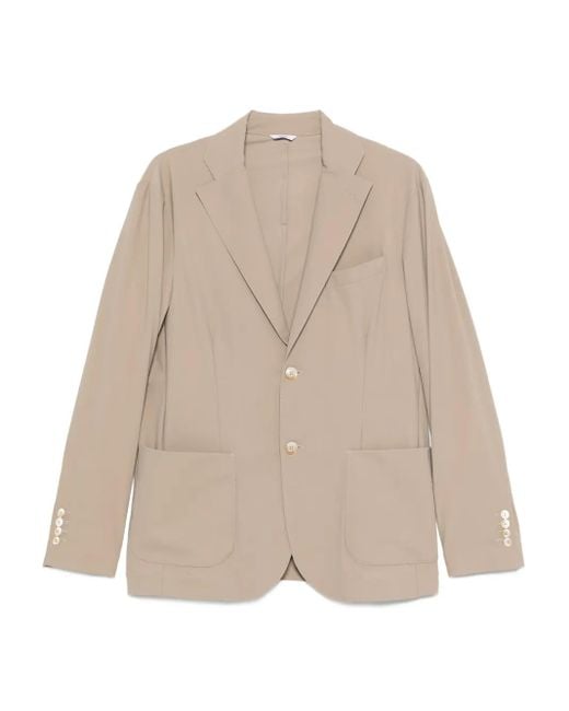 Cruna Natural Patch-Pocket Buttoned Blazer for men