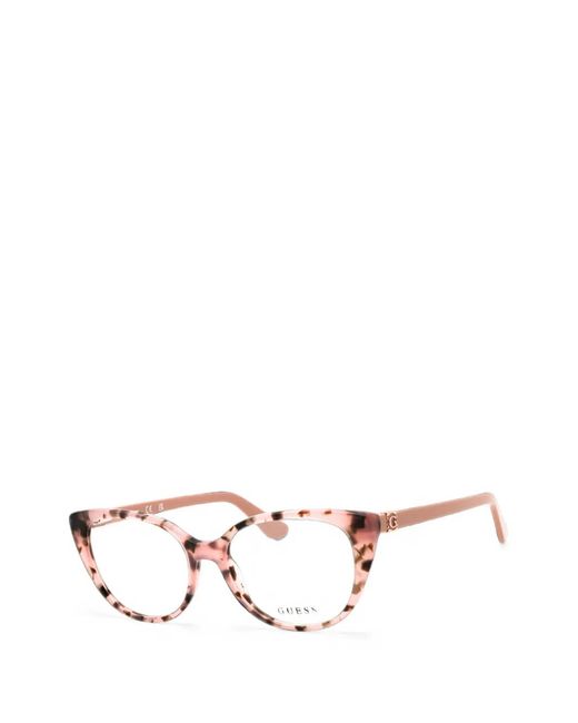 Guess Pink Tortoiseshell-Effect Cat-Eye Glasses