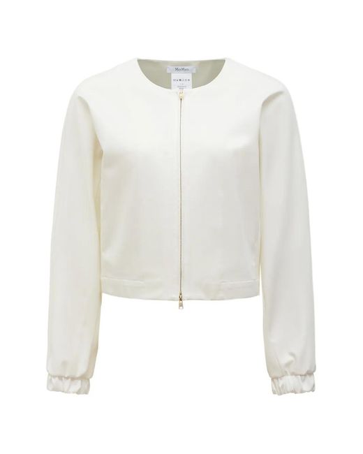 Max Mara White Zip Jacket