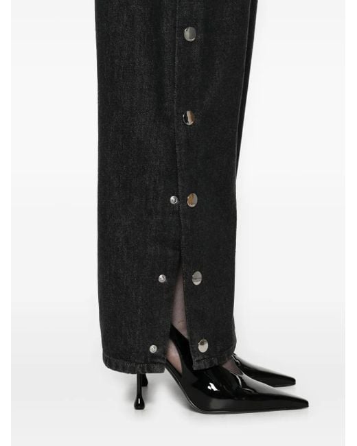 Sportmax Black Cotton Denim Jeans