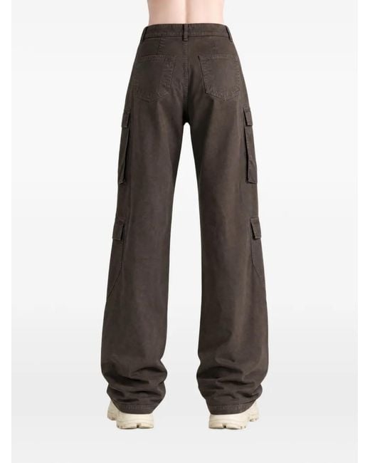 Rick Owens Gray Multi-Pocket Cargo Pants