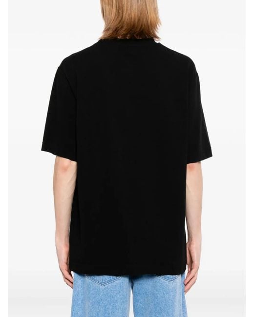 Jacquemus Black T-Shirt With Logo for men
