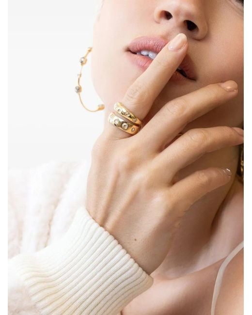 Nimo With Love Metallic 18K Diamond Tapered Ring
