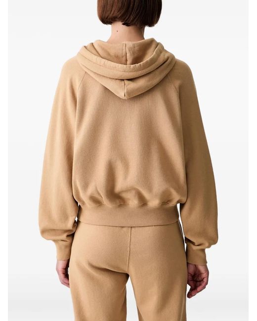 Polo Ralph Lauren Natural Embroidered-Logo Drawstring Hoodie