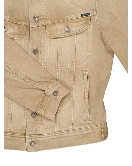 Tom Ford Natural Cotton Denim Jacket for men
