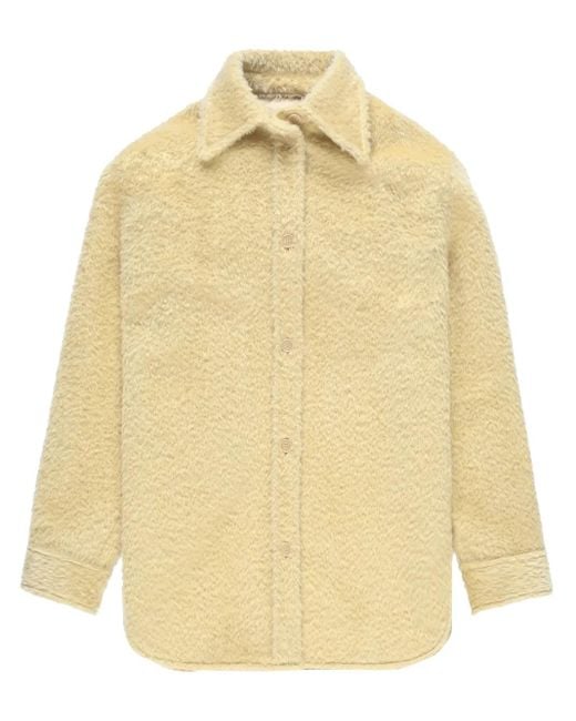 Isabel Marant Yellow Celiane Button-Up Shirt Jacket