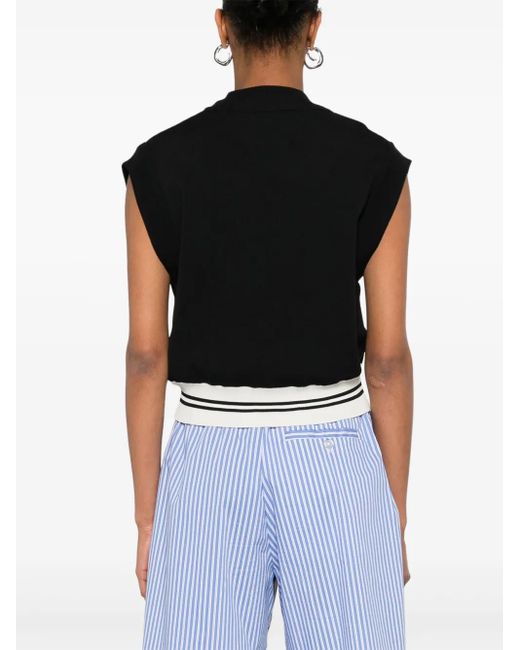 Autry Black Crew-Neck Vest