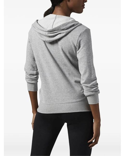 Reebok Gray Zip-Up Hood Jacket