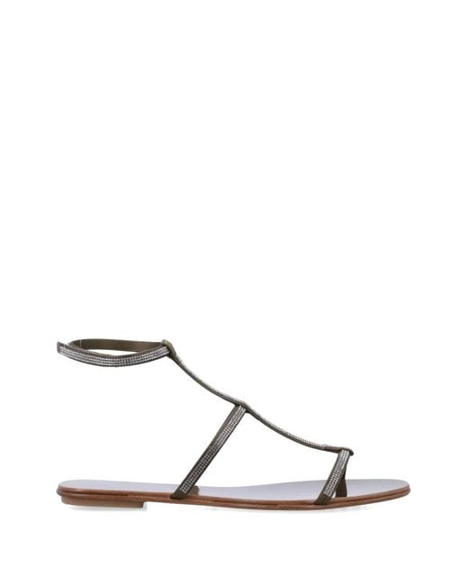 Pedro Garcia Natural Enola T-Bar Sandals