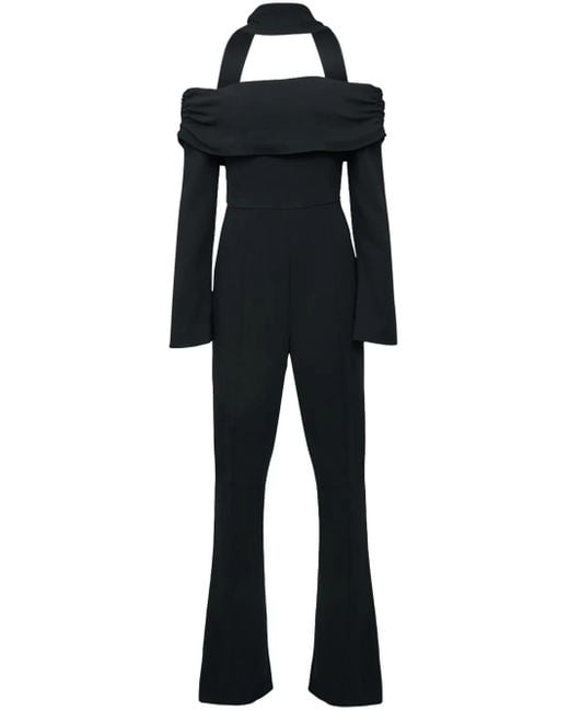 De La Vali Off-Shoulder Jumpsuit in het Black