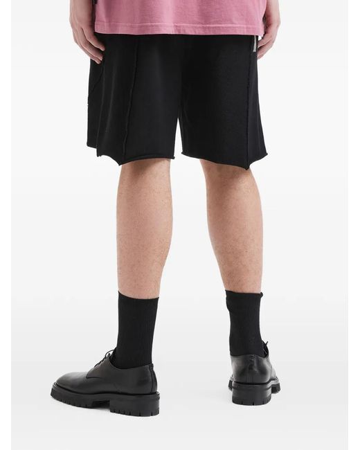 FIVE CM Black Logo-Embroidered Shorts for men