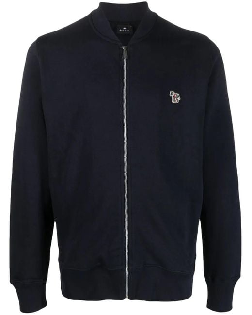 Paul Smith Blue Big Pony Zip-Up Cardigan for men
