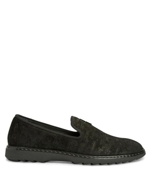 Giuseppe Zanotti Black G-Flash Loafers for men