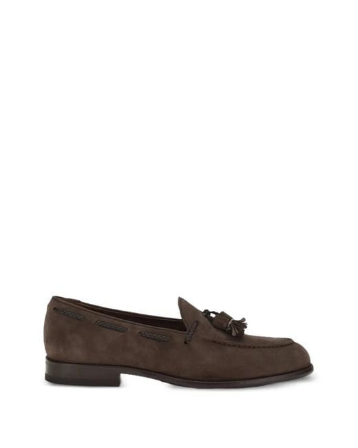 Fratelli Rossetti Brown Tassel-Detail Loafers for men