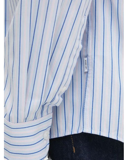 Les Deux White Striped Shirt for men