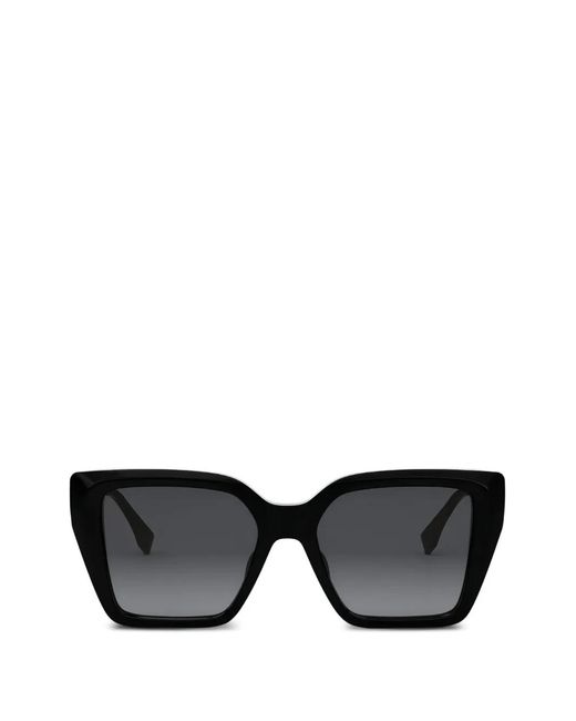 Fendi Black Square-Frame Sunglasses