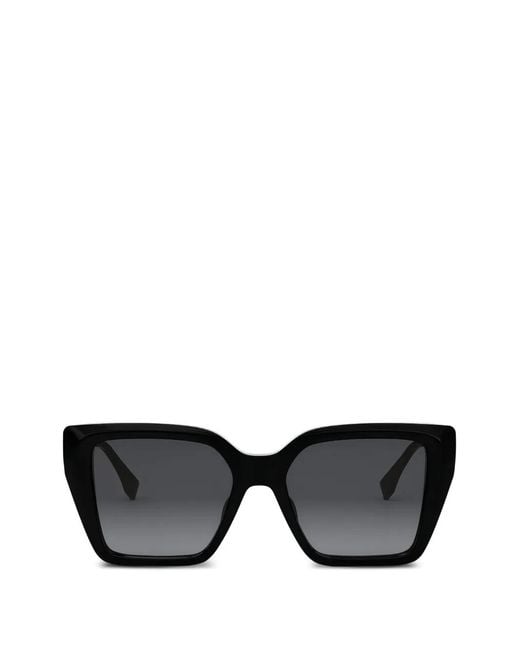 Fendi Black Square-Frame Sunglasses