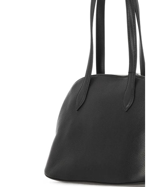 Aesther Ekme Black Cosmo Soft Leather Tote Bag