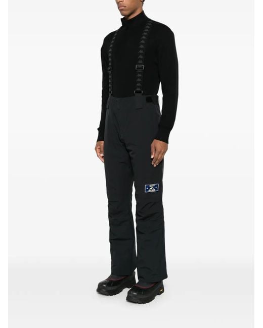 Kappa Black X Patch Trousers for men
