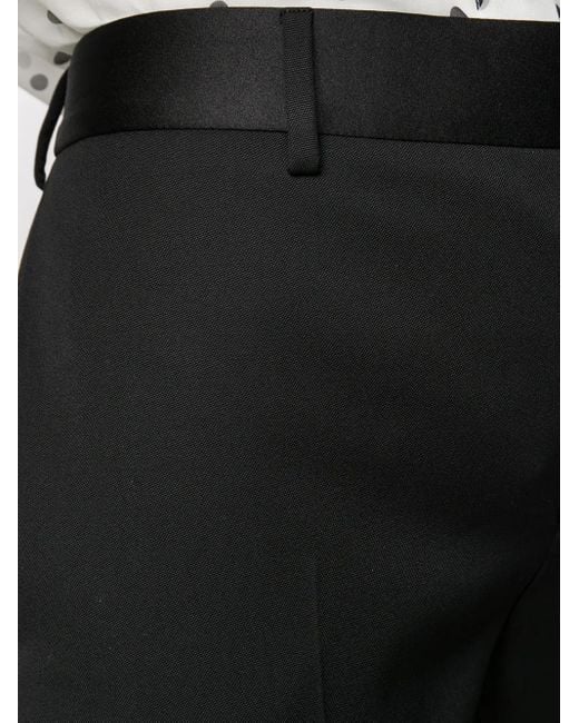 Saint Laurent Black Virgin-Wool Trousers
