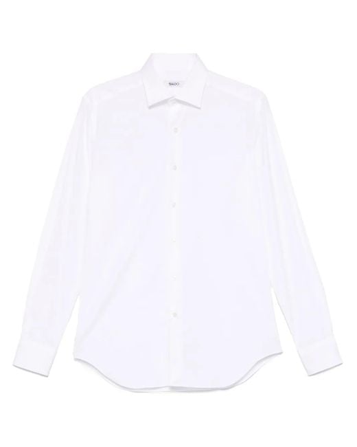 Eraldo White Poplin Shirt for men